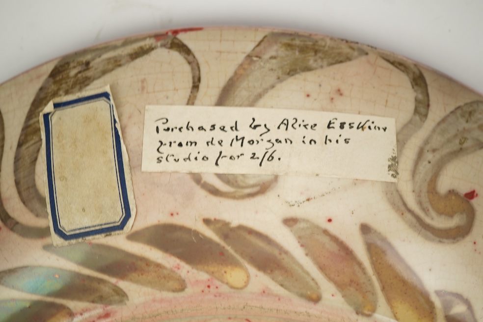 William De Morgan (1839-1917): A ruby lustre dish